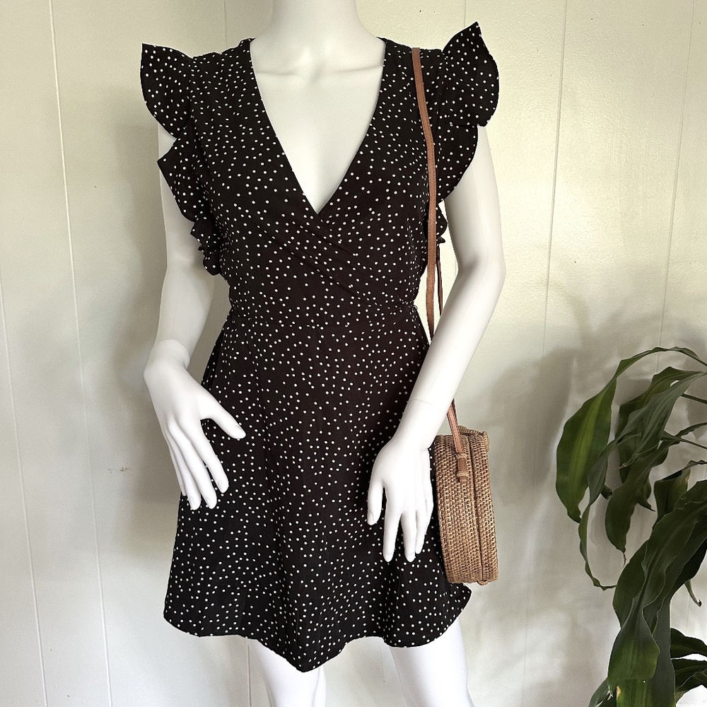 Urban Outfitters Polka Dot Wrap Dress XS‎